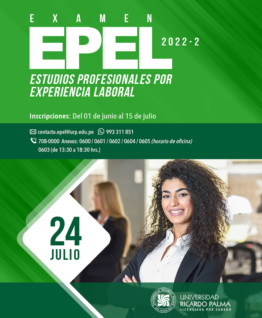 EXAMEN EPEL 2022-I :: Inscripción Del 01 al 15 de julio