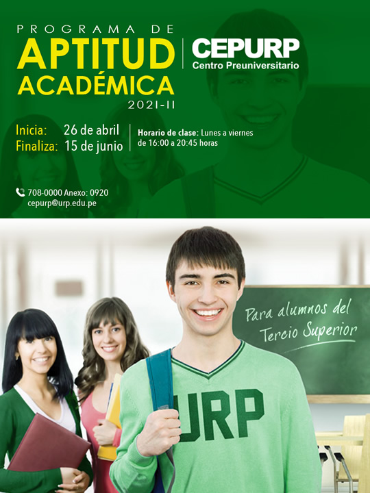 Programa De Aptitud Acad mica CEPURP Oficina De Admisi n Universidad RICARDO PALMA