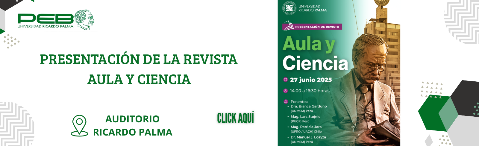 PRESENTACIÓN DE LA REVISTA AULA Y CIENCIA