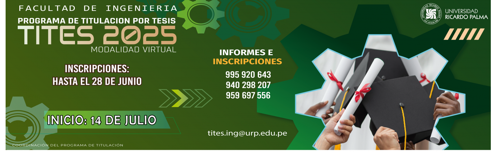 Comprobante de pago por S/ 6,000.00 soles, por concepto de Matricula en el Programa.