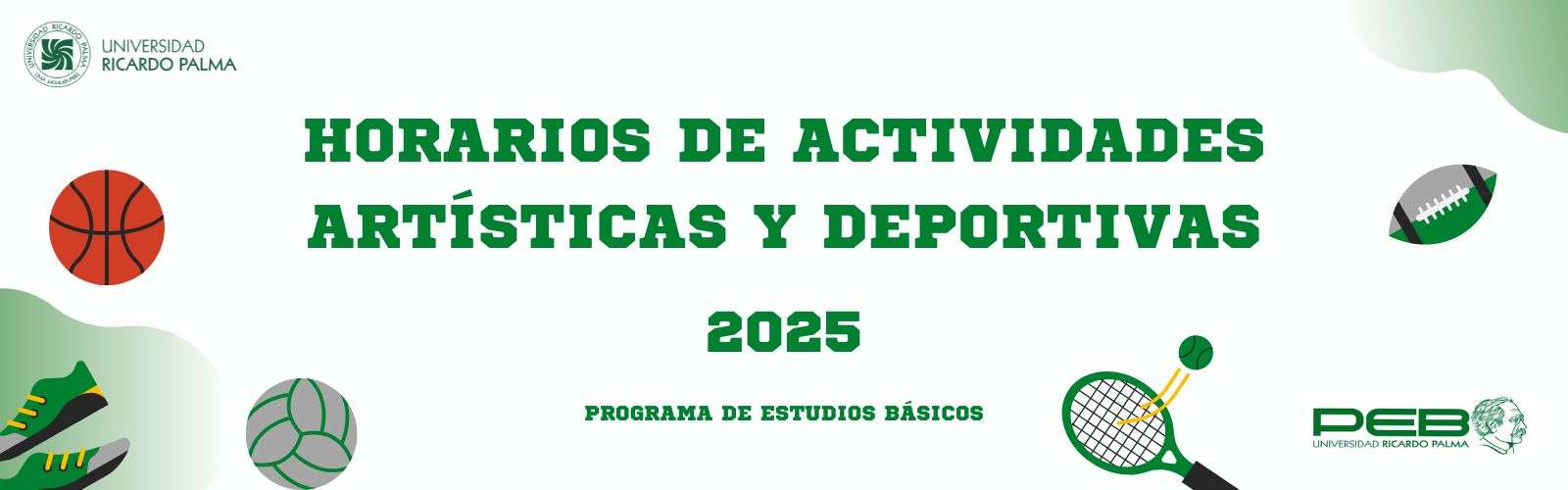 Horario de Actividades Artísticas y Deportivas 2025
