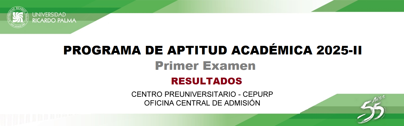 RESULTADOS DEL PROGRAMA DE APTITUD ACADÉMICA 2025-II