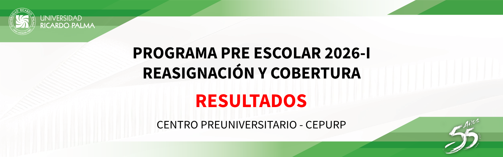 RESULTADOS PROGRAMA PRE ESCOLAR 2026-I