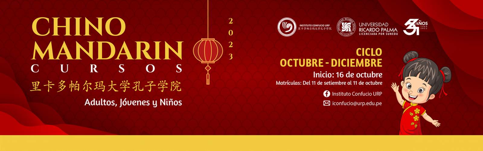 Inscripciones abiertas para los cursos de Chino Mandarín
