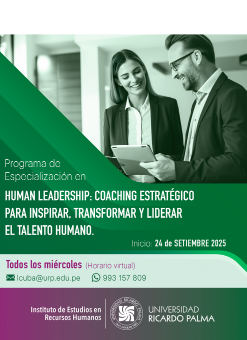 Mensaje del RectorEl Instituto de Estudios en Recursos Humanos de la Universidad Ricardo Palma desde su creacin desde hace ms de dos dcadas y con la calidad que todos sus egresados y las empresas a las que sirve reconocen ofrece un nuevo program-0001