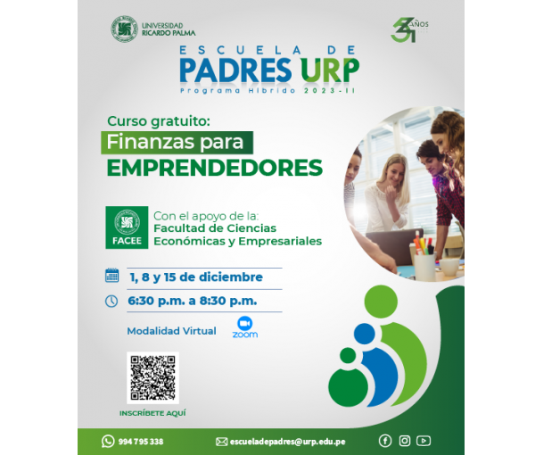 Escuela de Padres URP - FINANZAS PARA EMPRENDEDORES