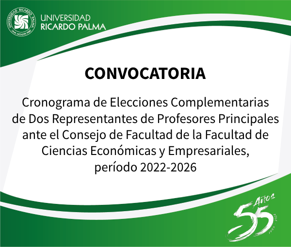 CONVOCATORIA - CRONOGRAMA DE ELECCIONES COMPLEMENTARIAS