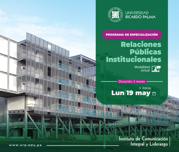 PROGRAMA DE ESPECIALIZACIÓN EN RELACIONES PÚBLICAS INSTITUCIONALES