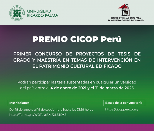 PREMIO CICOP PERÚ
