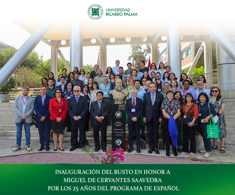 Inauguración del busto en honor a Miguel de Cervantes Saavedra