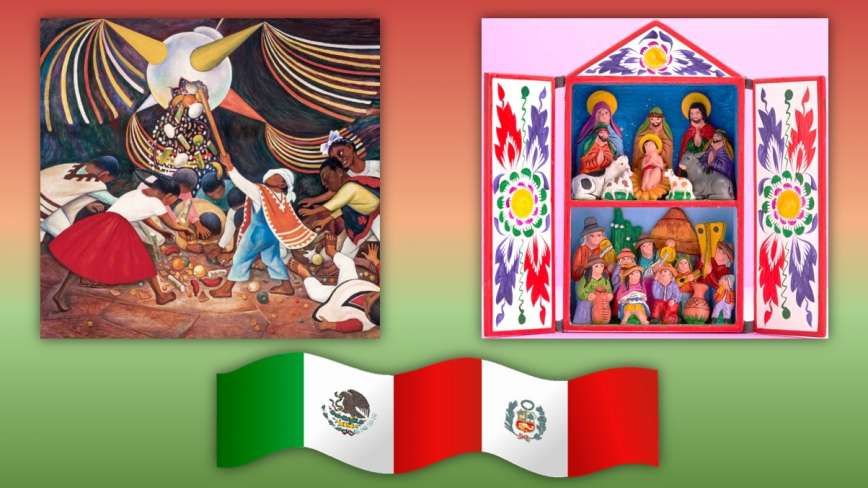 CELEBRACIÓN DE LA NAVIDAD EN MÉXICO Y PERÚ