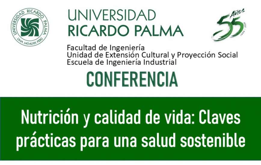 Conferencia Nutrición y calidad de vida: Claves prácticas para una salud sostenible
