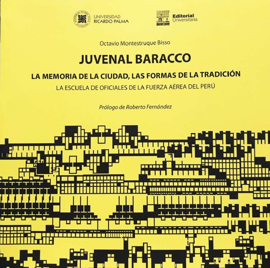 Octavio Montestruque Bisso  Juvenal Baracco. La memoria de la ciudad, las formas de la tradicion  ISBN: 978-612-4419-83-6  -  22 cm X 22 cm  - 320 Pags.   El libro esta dividido en seis secciones tematicas. Su desarrollo no pretende ser progresivo, lineal o jerarquico, sino que presenta desde el inicio al proyecto y al arquitecto como objetos de estudio. Cada seccion corresponde a un nivel de analisis desarrollado en el contex