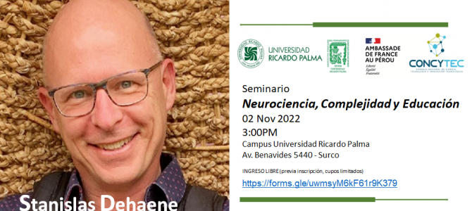 Inscripción seminario ‘Neurociencia, Complejidad y Educación’: Campus URP, 02 Noviembre.