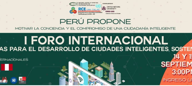 I Foro internacional  Retos y propuestas para el desarrollo de ciudades inteligentes, sostenibles y resilientes