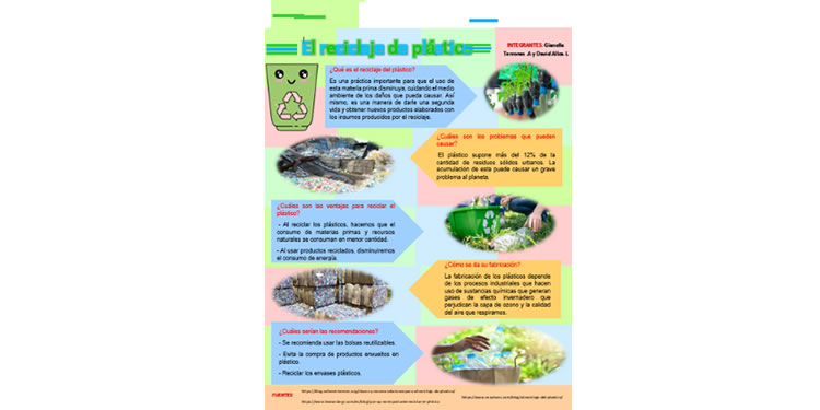 II Concurso de historietas e infografías sobre Medio Ambiente y Sostenibilidad: Reciclaje de plástico